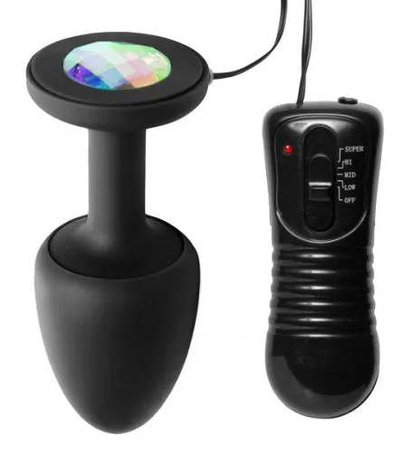 XR Brands Master Series Paragon Gem Accented Anal Plug Male Sex Toys