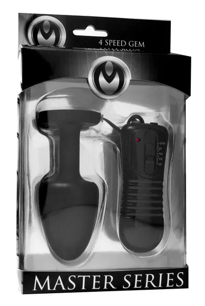 XR Brands Master Series Paragon Gem Accented Anal Plug | Male Sex Toys