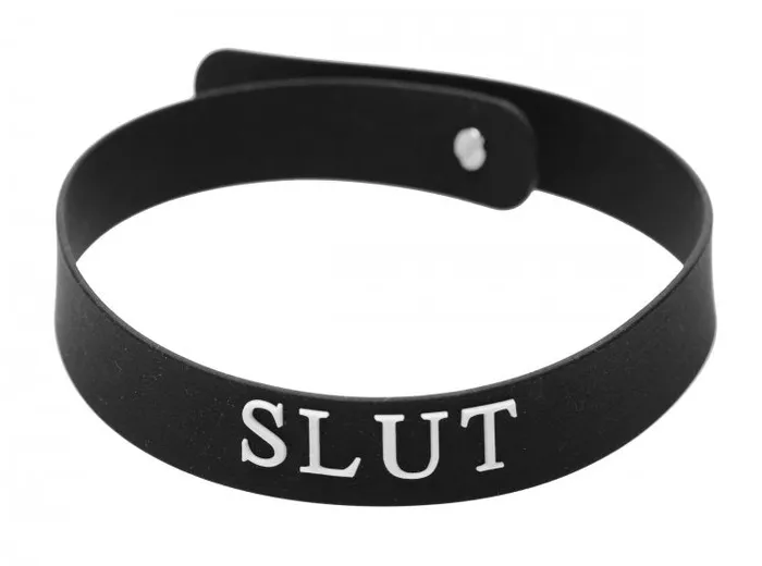 XR Brands Master Series Silicone Collar Slut Male Sex Toys